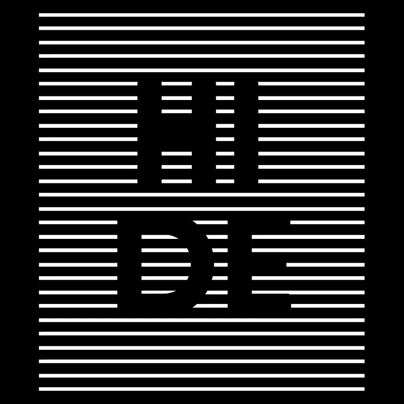 Optical Illusion Line Art: HIDE Design