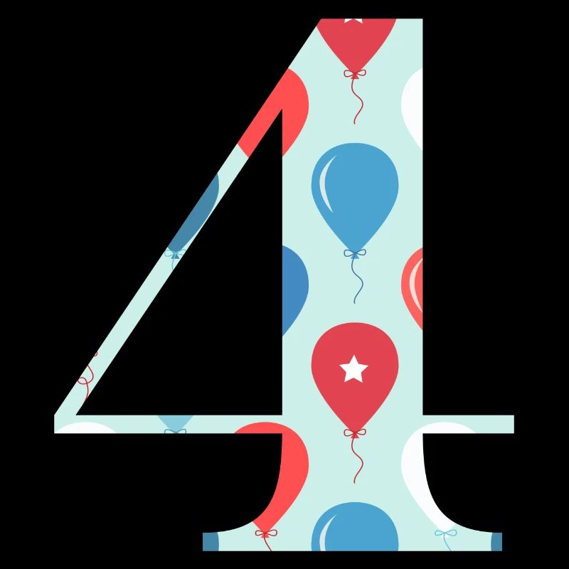 4e anniversaire ballon