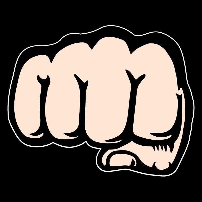 Fist hand icon front