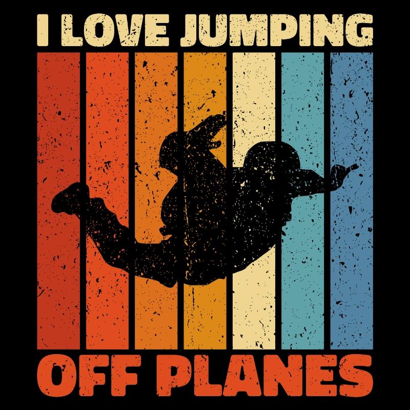 Fallschirmspringen Leidenschaft Design. Perfektes Adrenalin-Geschenk