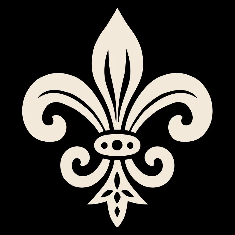 Schlichtes Fleur de lis Design