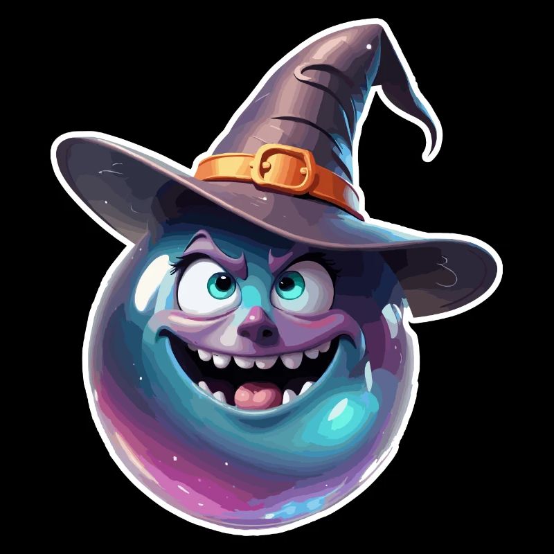 Magic Ball / Witch Hat / Face / Funny