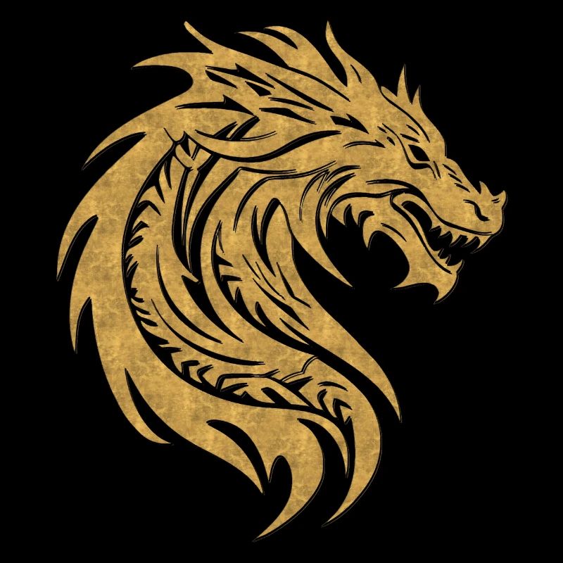 Fantasy Drache Anime Drachenkopf Mythisches Reptil
