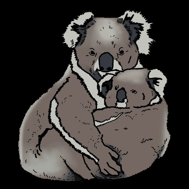 Koala - Maman avec bébé
