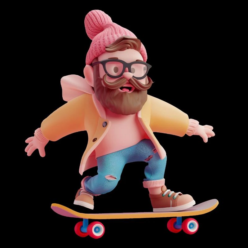 Cooler Skateboarder