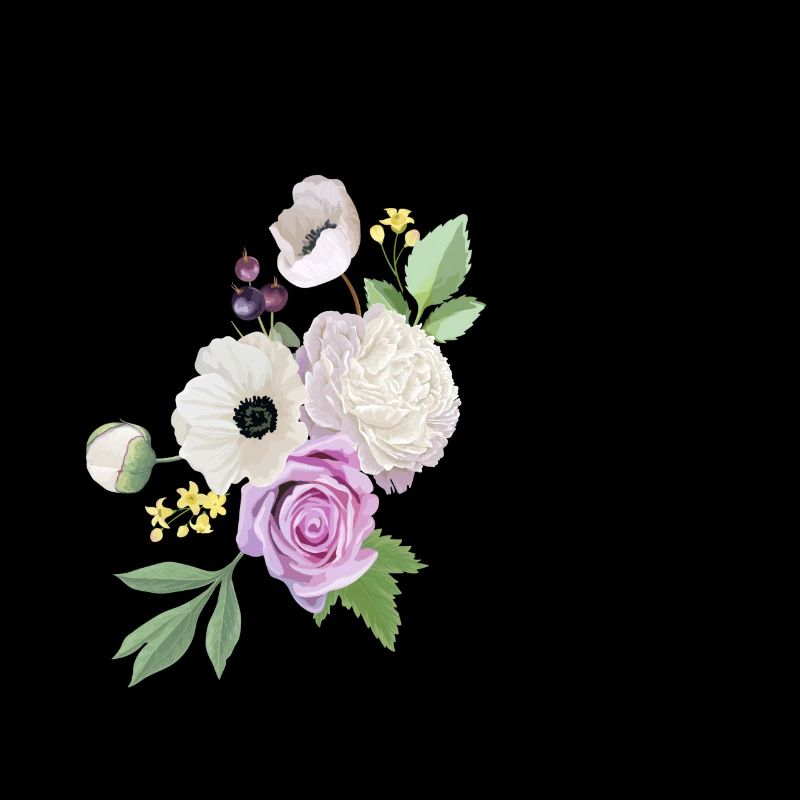 Lila Blumenbuchstabe E