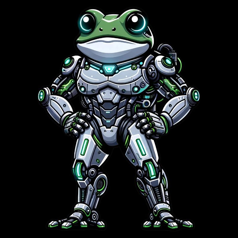 Robot Grenouille Dabbing Mech Cyborg Cool