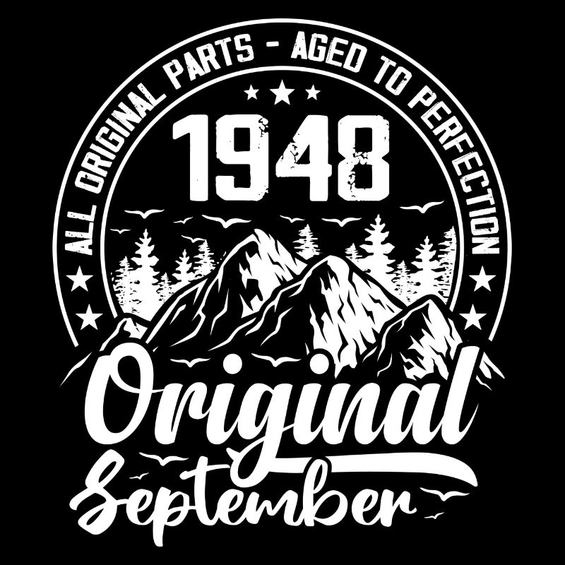 septembre 1948 Original:76 Ans Cadeau Anniversaire