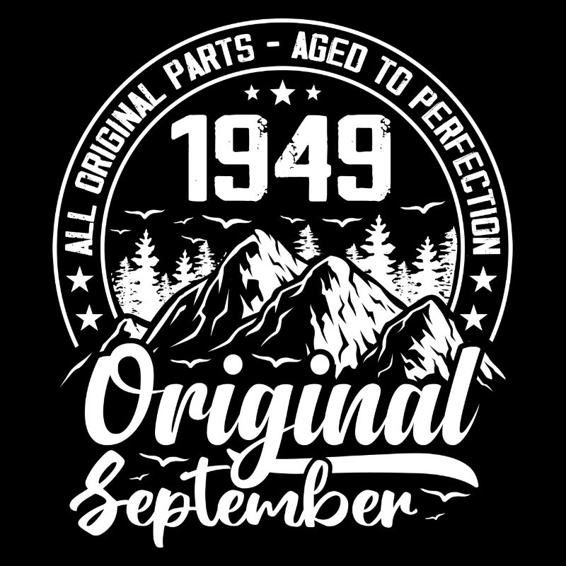 septembre 1949 Original:75 Ans Cadeau Anniversaire