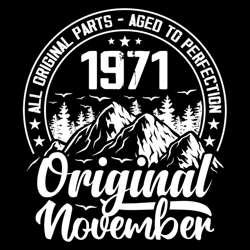 November 1971 Original 53 Years Birthday Gift