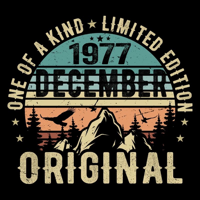 Légendes Anniversaire Décembre 1977 Naissance Cadeau