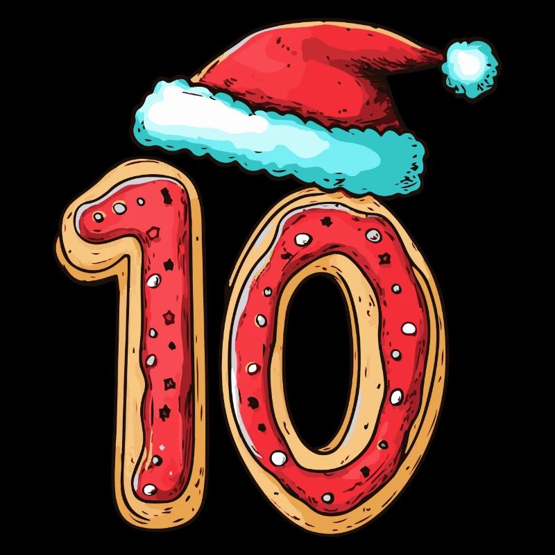 Biscuit de Noël à 10 chiffres