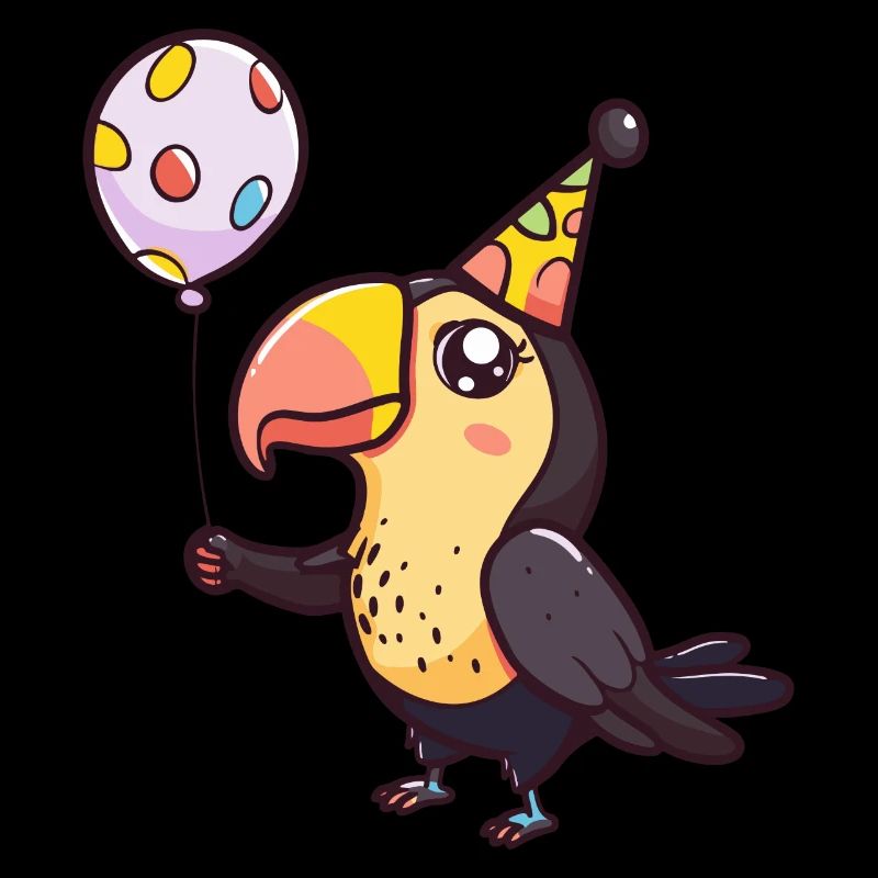 Tukan Vogel Geburtstag Comic Niedlich