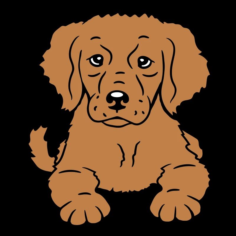 chiot chien a l’air bien mignon fidèle doux doux regard