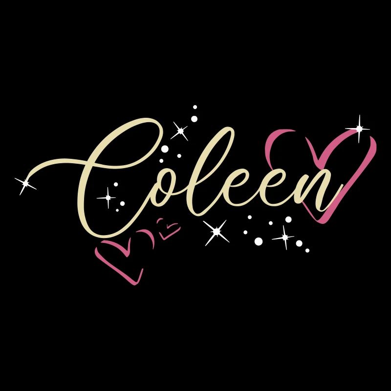 Coleen Surname First name Calligraphy Heart