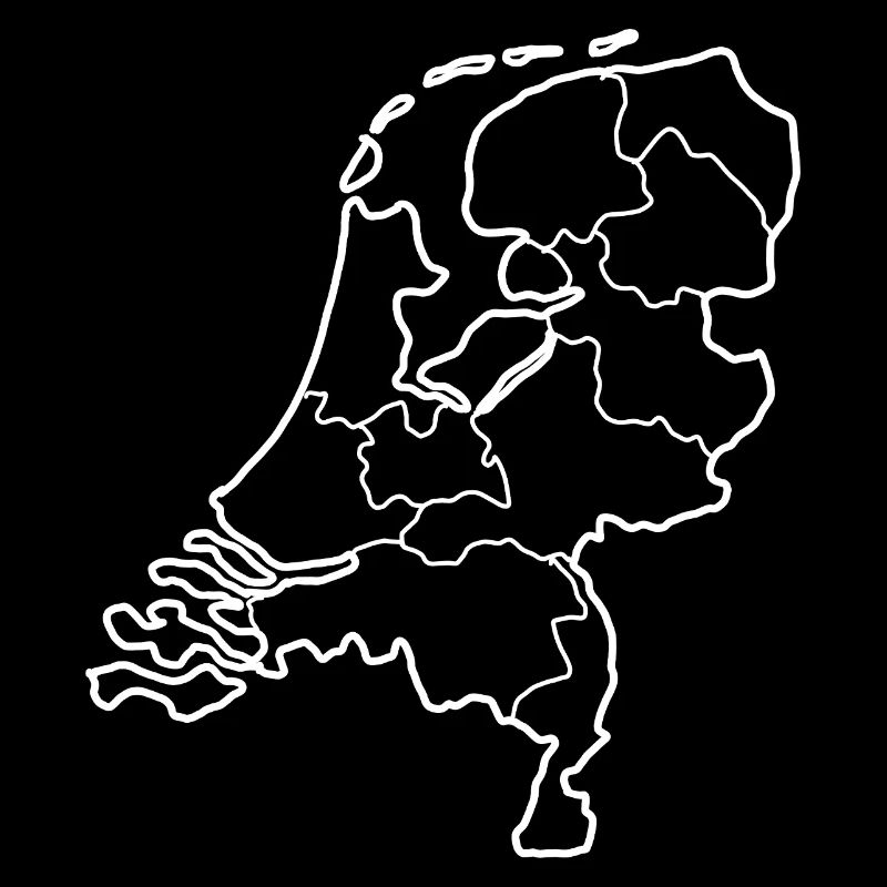 Netherlands map with all countries