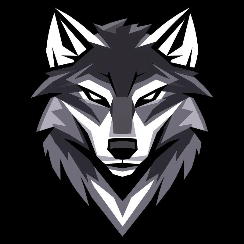 Wolf I Low Poly Art Logo Design