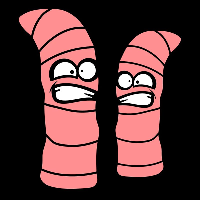 2 crazy worms