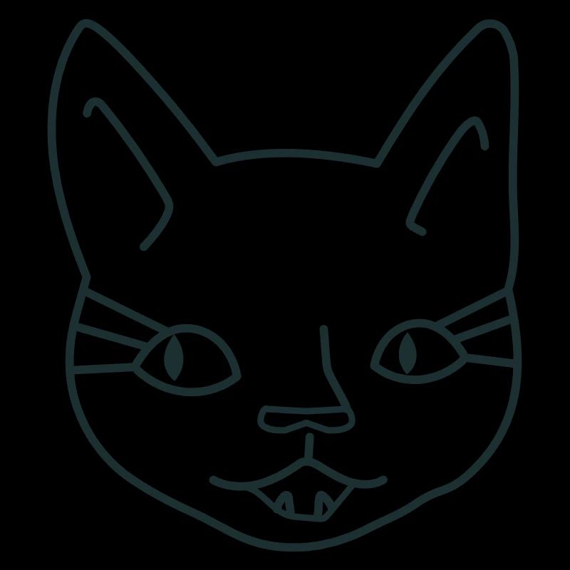 Mädchen Katzengesicht