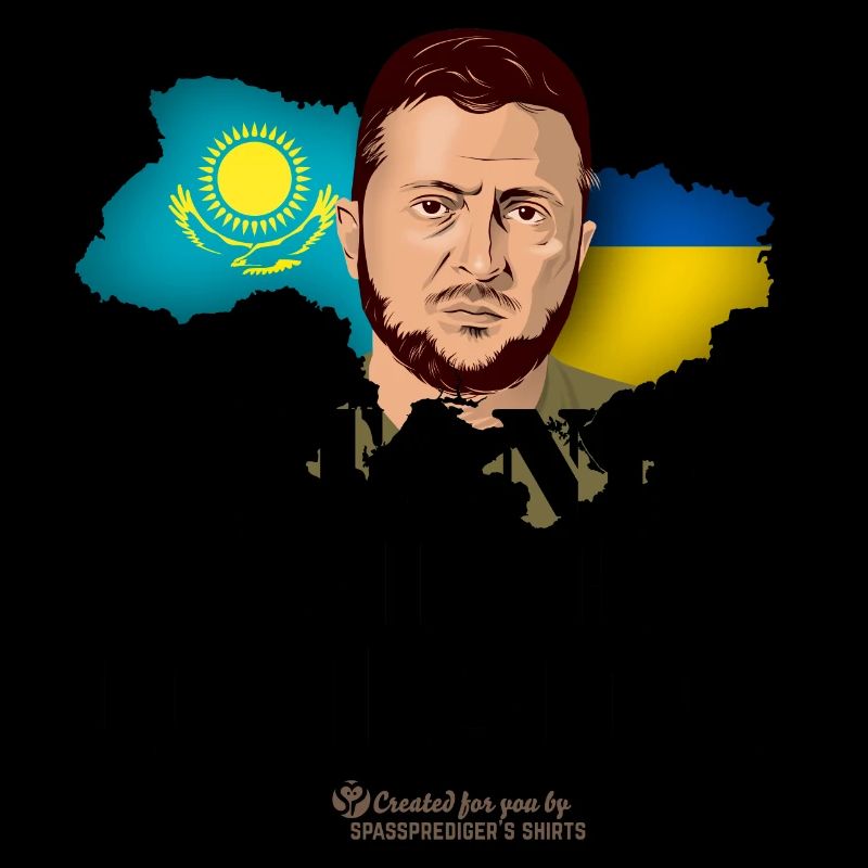 Ukraine Kasachstan Unterstützer Merch