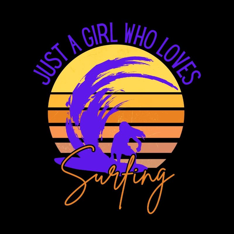 NUR EIN MÄDCHEN, DAS DAS SURFEN LIEBT