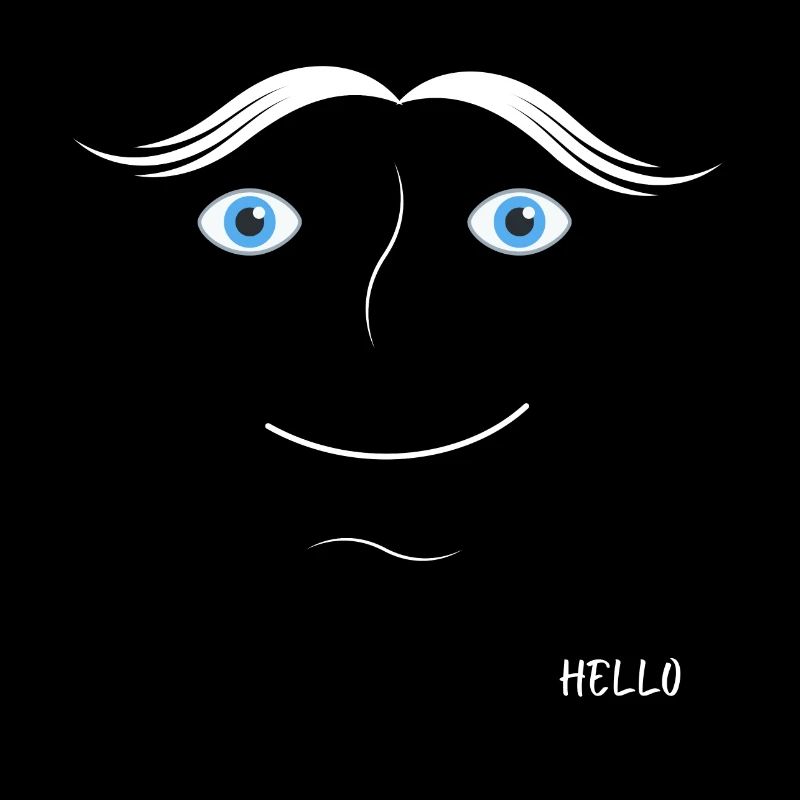 Face design good vibes hello