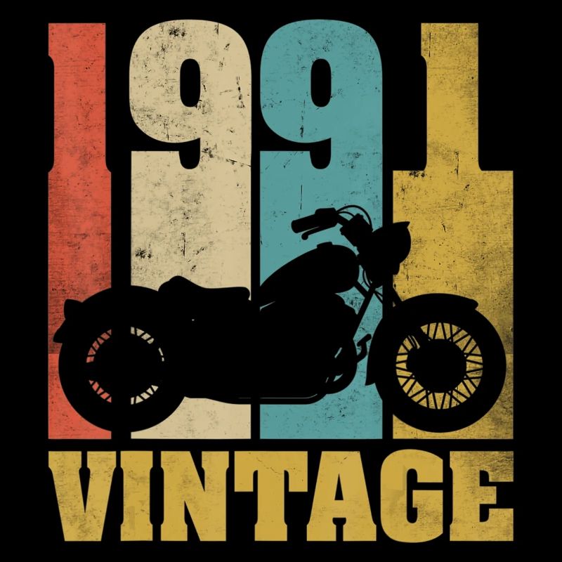 1991 Born birthday biker motorcycle gift