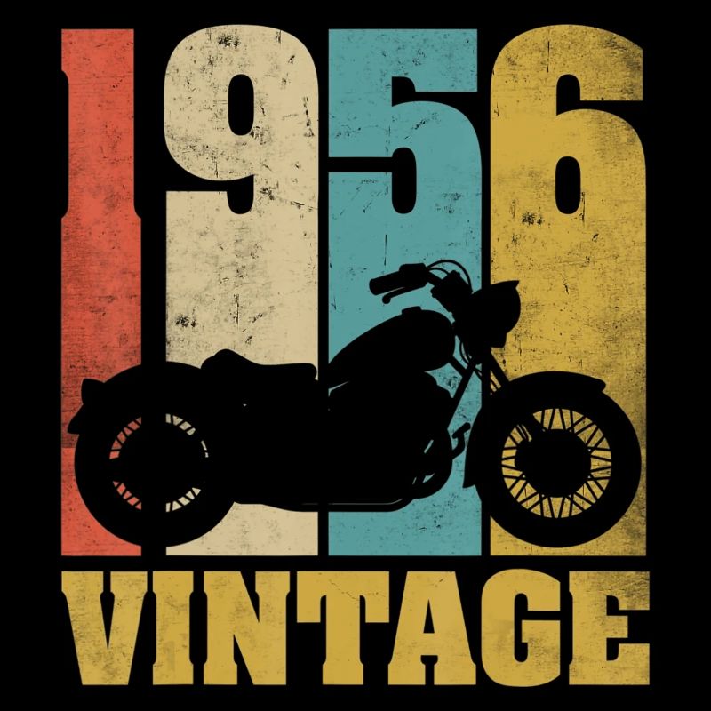 1956 Born birthday biker motorcycle gift