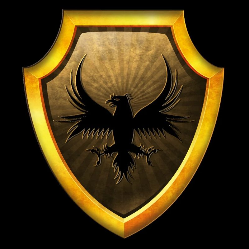 shield logo esports emblem sword crest symbol eagle