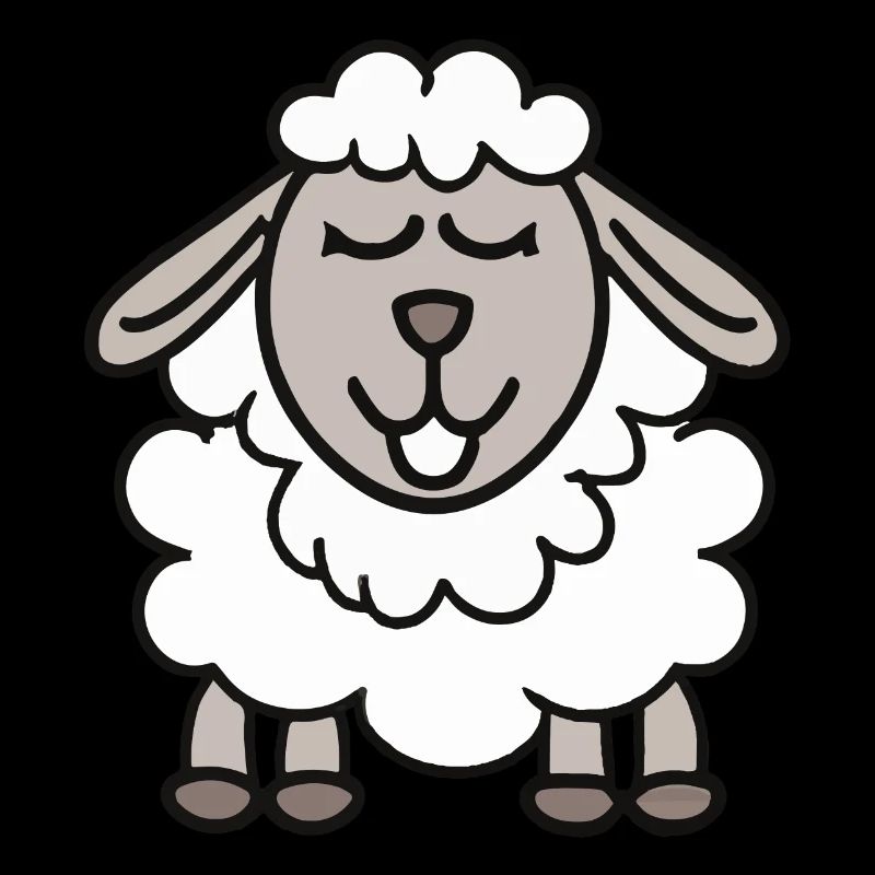 Funny Sheep Cartoon Gift Idea