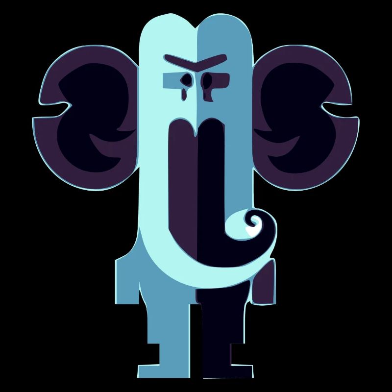 Chachou the Blue Elephant