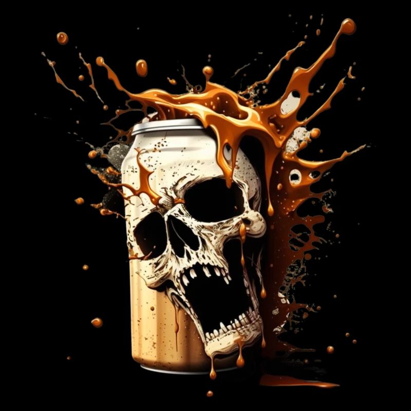 Skull Beer Explosion
