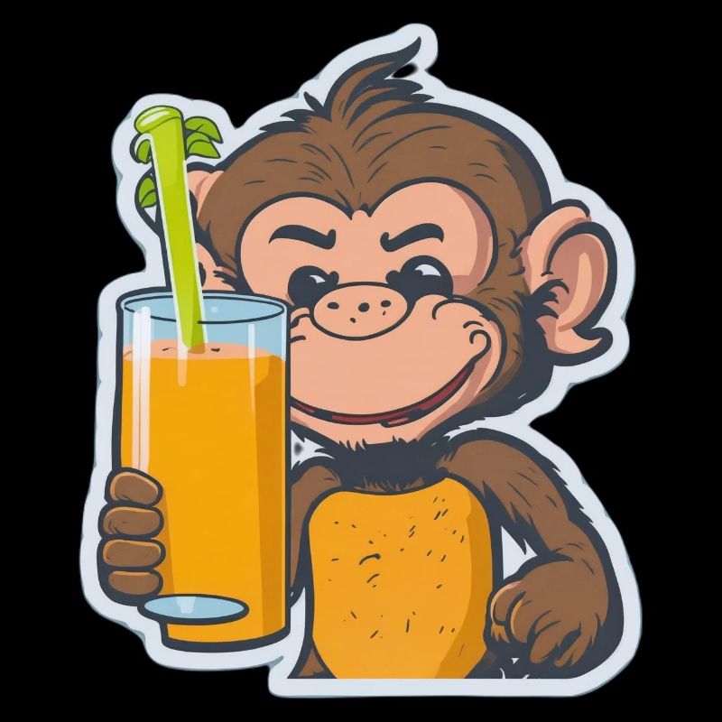 Affe Schimpanse Ape Monkey Comic Cartoon