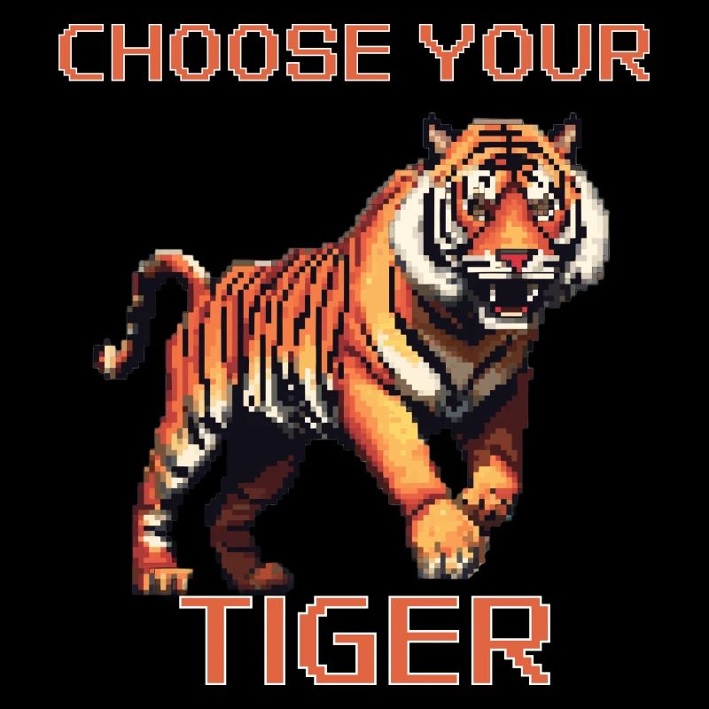 Wählen Sie Ihren Tiger | 8bit Tiger Abenteuer