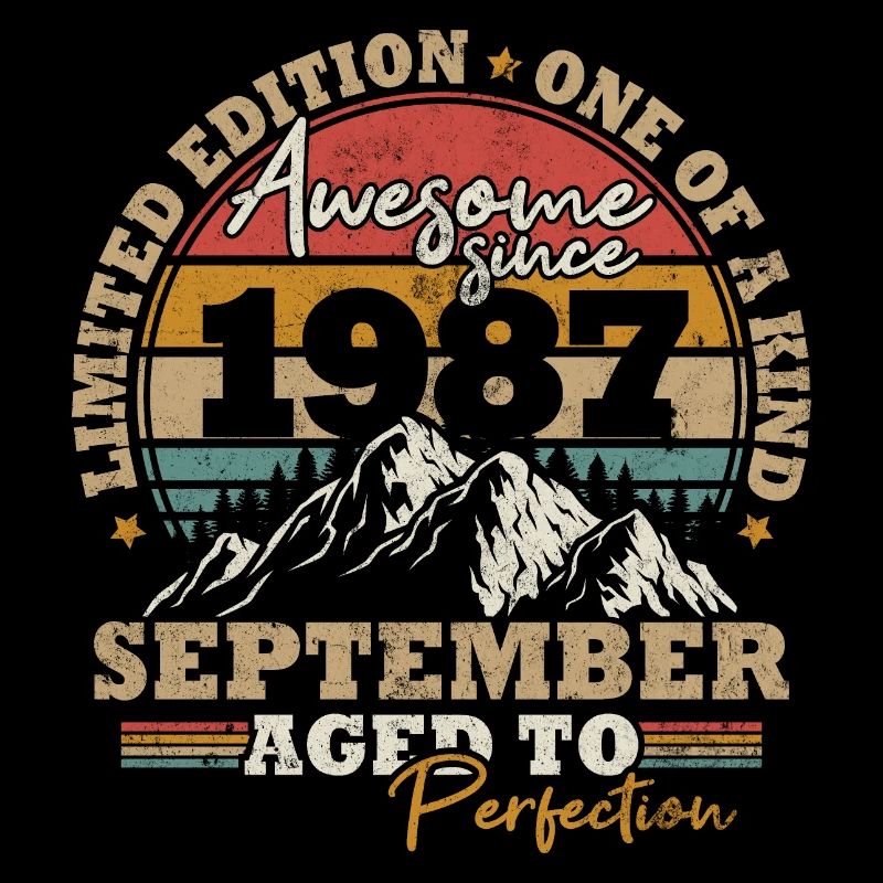 September 1987 Vintage Retro Geburtstagsgeschenk