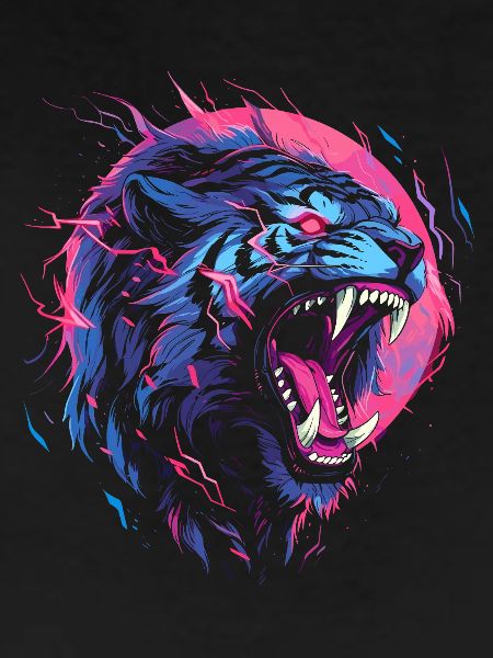 Synthwave Tiger