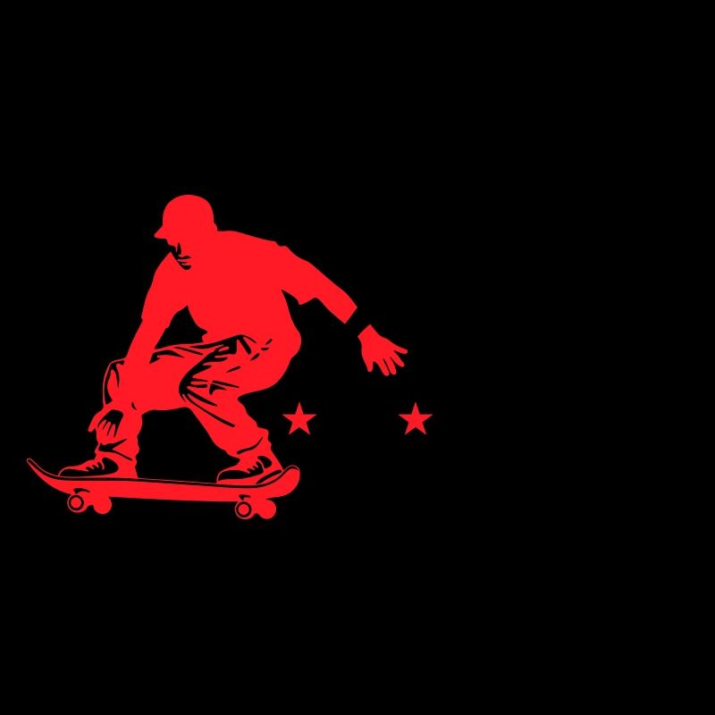 Skateboarding Mann Silhouette Skateboard