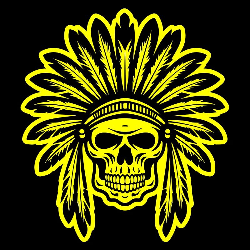 Apache Indianer Häuptling Totenkopf
