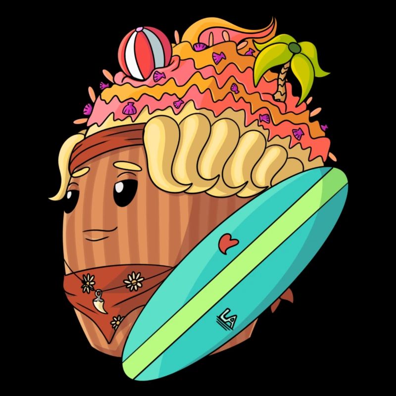 Surf Cupcake