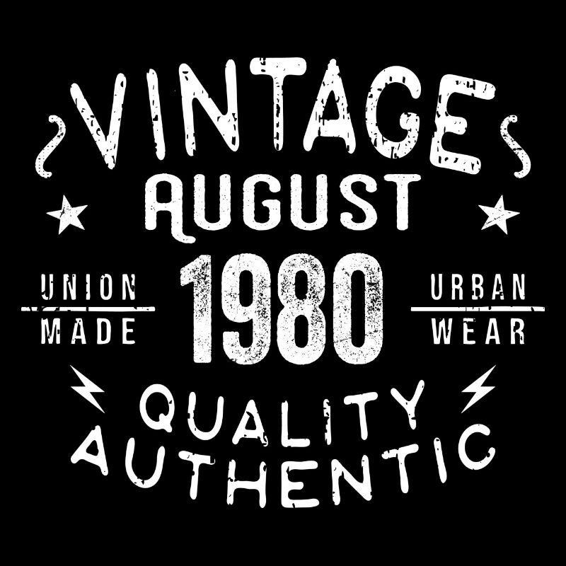 August 1980 Birthday Gift August 1980 Retro