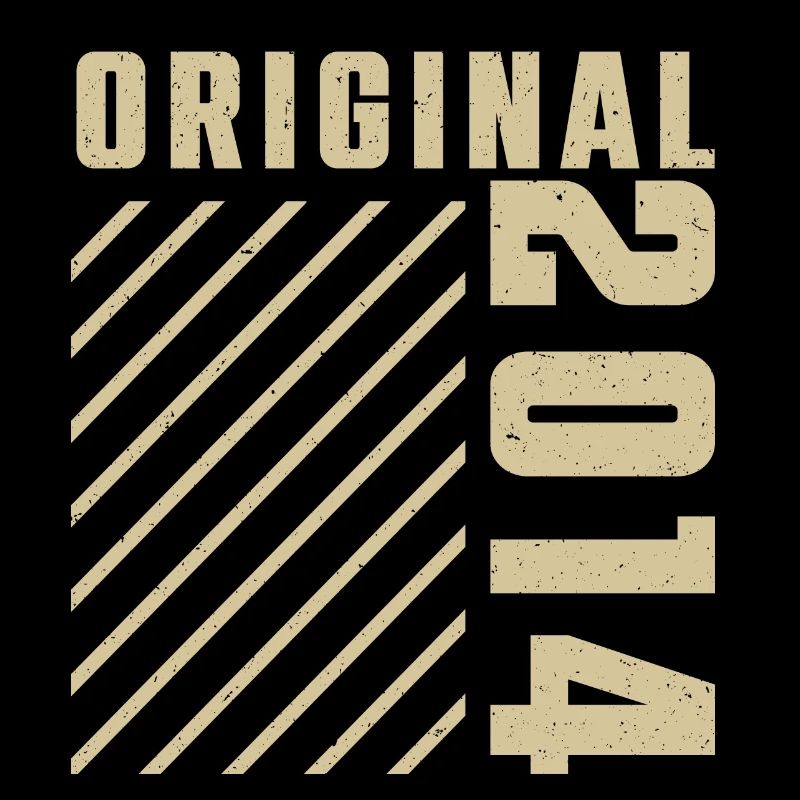 Original 2014 Authentic 2014 Vintage Bursdag