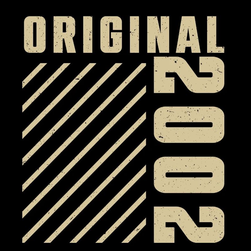 Original 2002 Authentic 2002 Vintage Bursdag