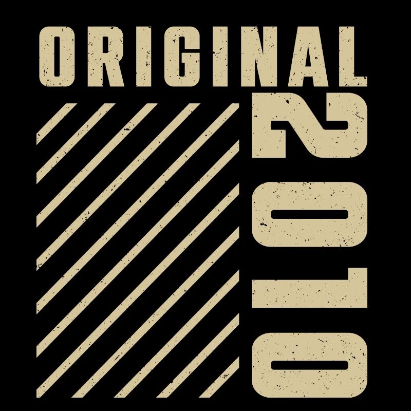 Original 2010 Authentic 2010 Vintage Bursdag