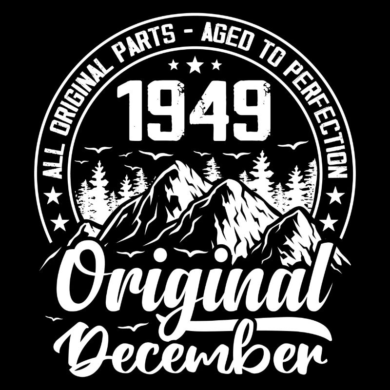 décembre 1949 Original 75 Ans Cadeau Anniversaire