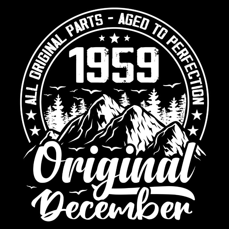 décembre 1959 Original 65 Ans Cadeau Anniversaire