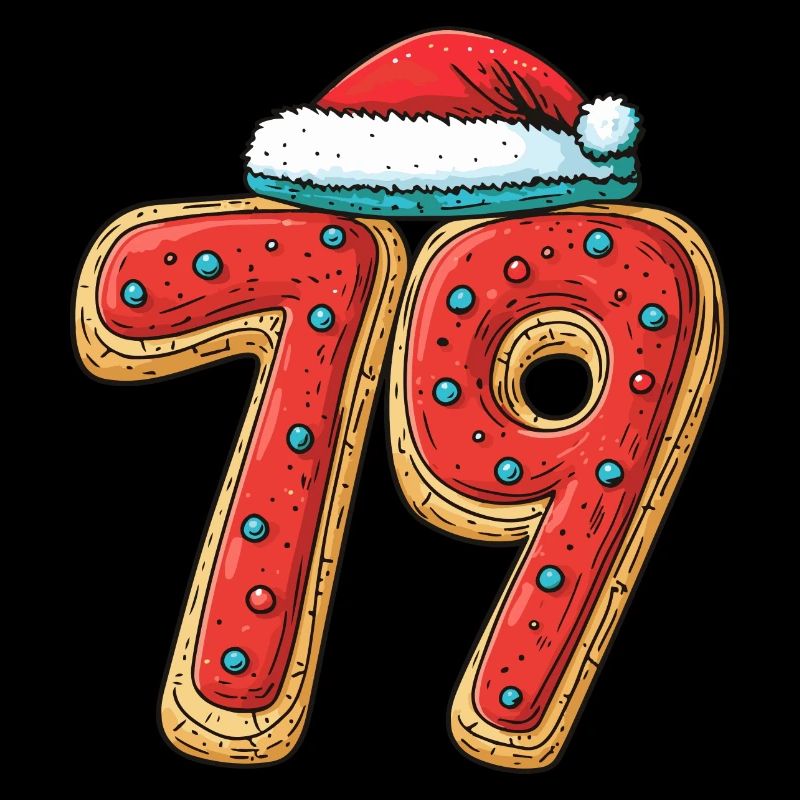 79 Number Christmas Cookie