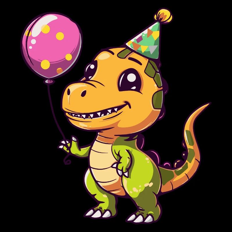 Dinosaur T-Rex Birthday Comic