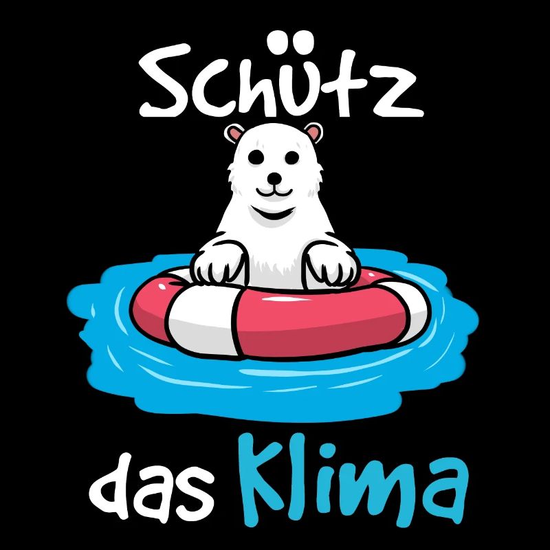 Protects the Climate Polar Bear Baby Comic Cartoon