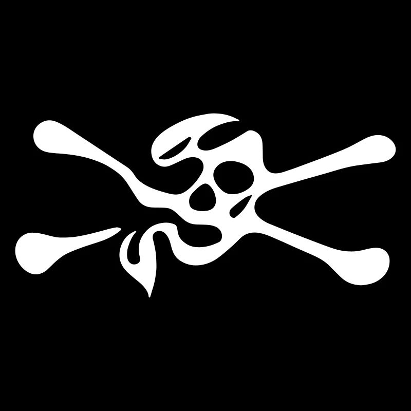 Schädel mit Knochen