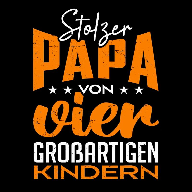 Stolzer Papa von vier Kindern